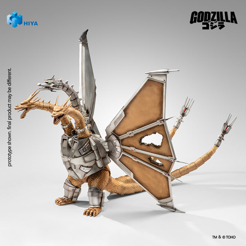 HIYA Exquisite Basic Series  None Scale 13 Inch Godzilla vs. King Ghidorah Battle Damaged Mecha King Ghidorah Battle Damaged Action Figure