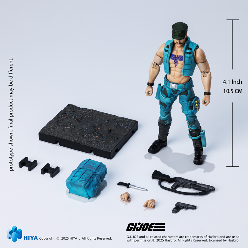 HIYA Exquisite Mini Series 1/18 Scale 4 Inch Gung-Ho Marine Version Action Figure