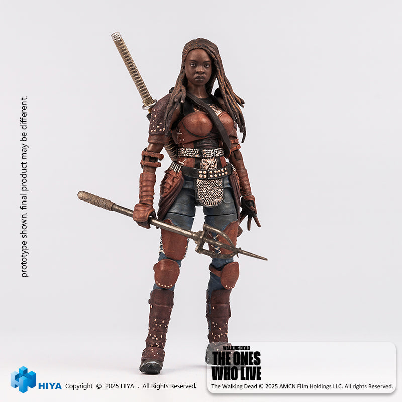 HIYA Exquisite Mini Series 1/18 Scale 4 Inch The Walking Dead The Ones Who Lived Michonne Action Figure