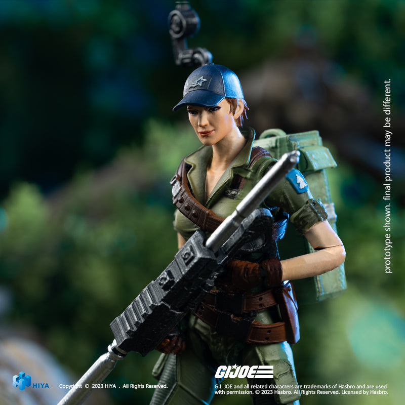 HIYA Exquisite Mini Series 1/18 Scale 4 Inch G.I.Joe Lady Jaye Action Figure