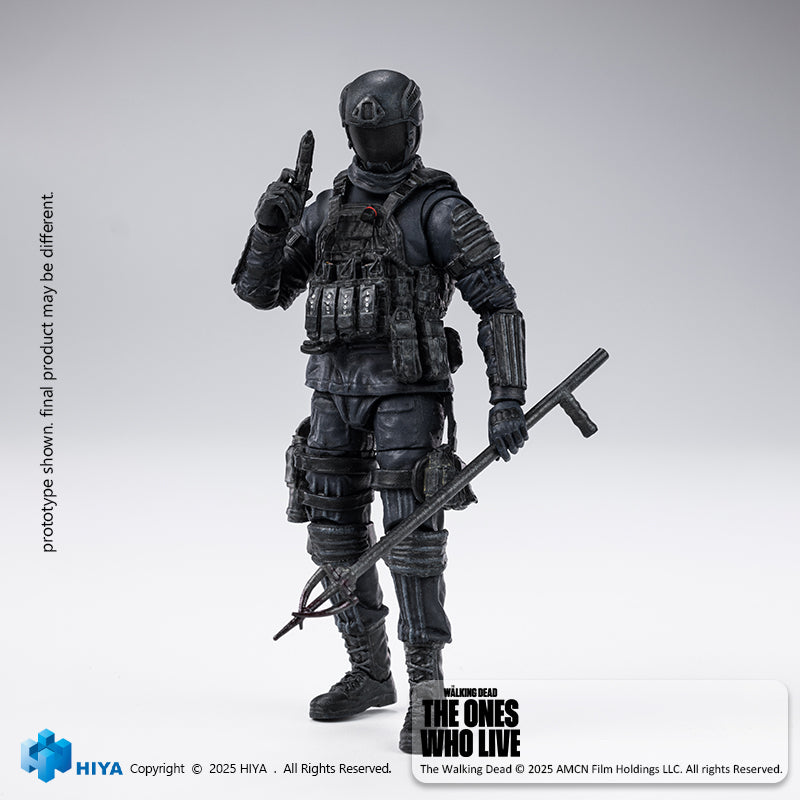 HIYA Exquisite Mini Series 1/18 Scale 4 Inch The Walking Dead  The  Ones Who Lived CRM Soldier Action Figure