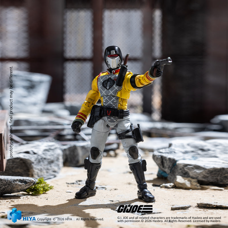 HIYA Exquisite Mini Series 1/18 Scale 4.1 Inch G.I.Joe Crimson Guard Python Patrol Version Action Figure