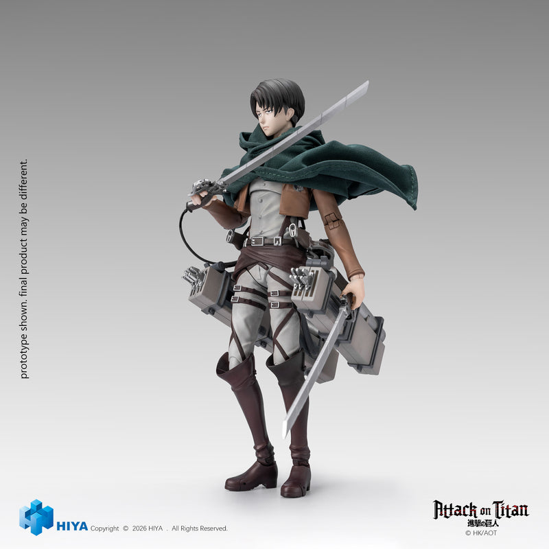 HIYA Exquisite Basic Series  1/12 5.7 Inch Attack on Titan 1-3 Levi Ackerman Action Figure