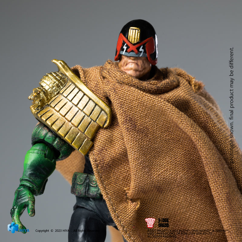 HIYA Exquisite Mini Series 1/18 Scale 4 Inch Cursed Earth Judge Dredd  Action Figure