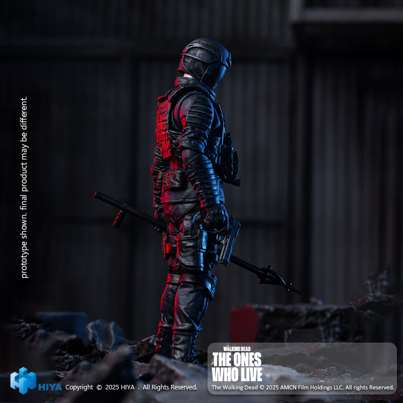 HIYA Exquisite Mini Series 1/18 Scale 4 Inch The Walking Dead  The  Ones Who Lived CRM Soldier Action Figure
