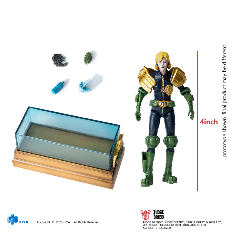 HIYA Exquisite Mini Series 1/18 Scale 4 Inch JUDGE DREDD Hall of Heroes Judge Anderson Action Figure