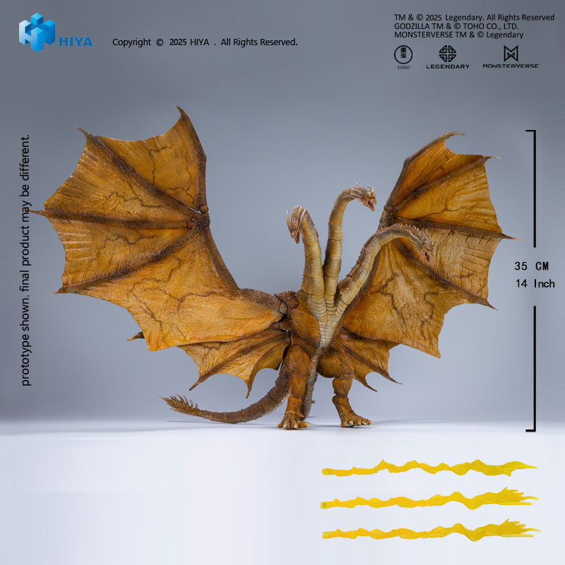 HIYA Exquisite Basic Series  None Scale 14 Inch Godzilla King of the Monsters King Ghidorah 2.0 Action Figure