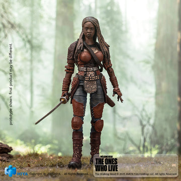 HIYA Exquisite Mini Series 1/18 Scale 4 Inch The Walking Dead The Ones Who Lived Michonne Action Figure