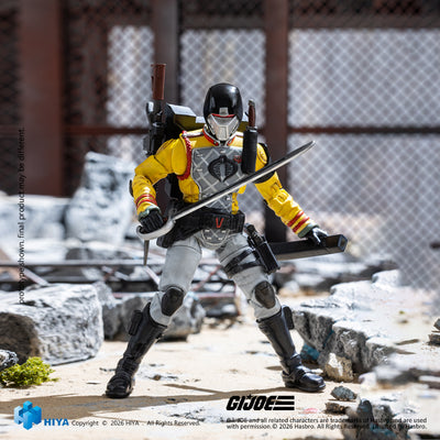 HIYA Exquisite Mini Series 1/18 Scale 4.1 Inch G.I.Joe Crimson Guard Python Patrol Version Action Figure