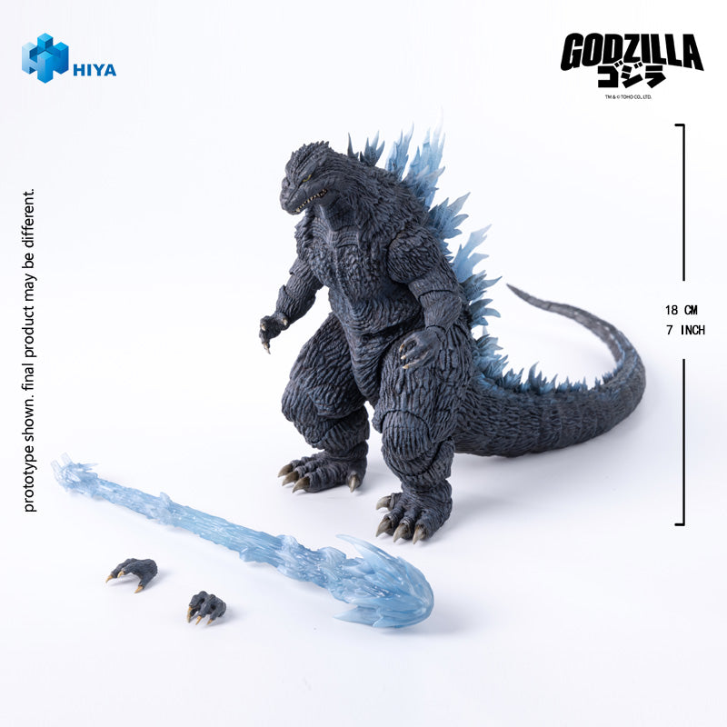 HIYA Exquisite Basic Series  None Scale 7 Inch Godzilla AGAINST MECHAGODZILLA Heat Ray Godzilla  Action Figure