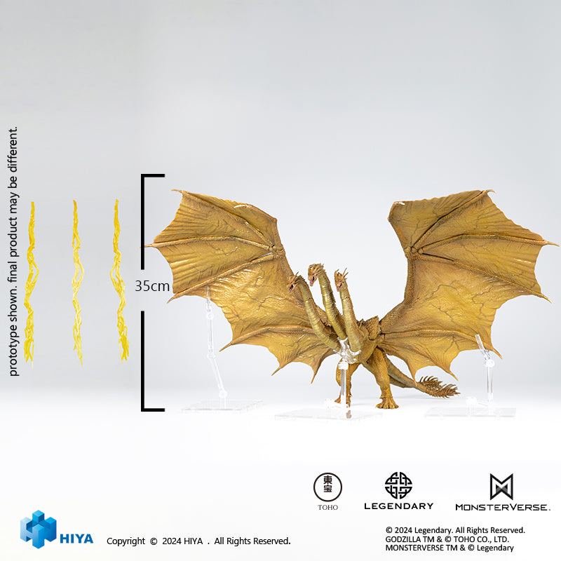 HIYA Exquisite Basic Series  None Scale 14 Inch Godzilla King of the Monsters King Ghidorah Gravity Beam Ver. Action Figure