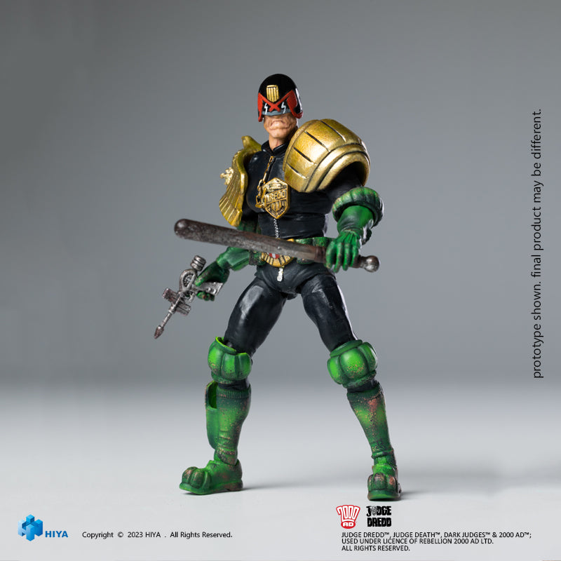 HIYA Exquisite Mini Series 1/18 Scale 4 Inch Cursed Earth Judge Dredd  Action Figure