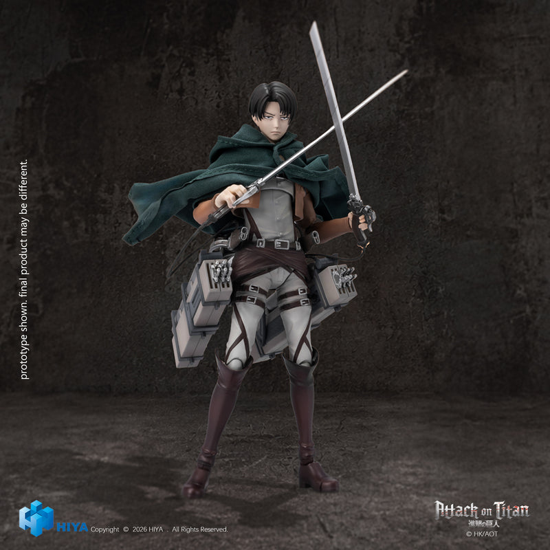 HIYA Exquisite Basic Series  1/12 5.7 Inch Attack on Titan 1-3 Levi Ackerman Action Figure
