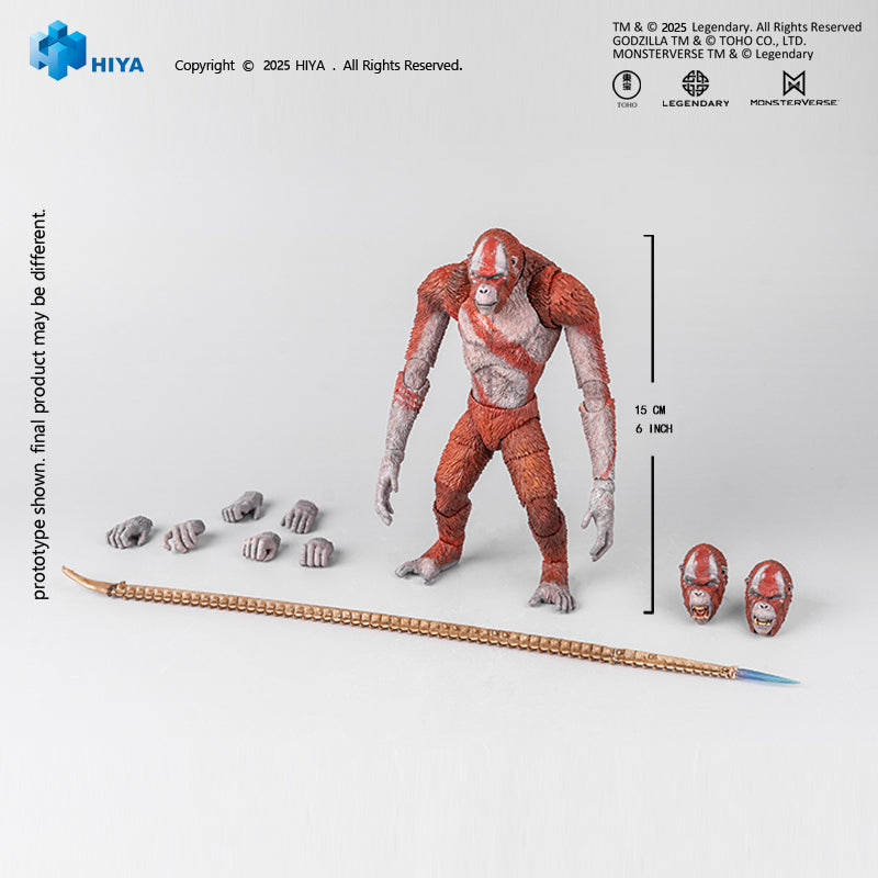 HIYA Exquisite Basic Series  None Scale 6 Inch Godzilla x Kong The New Empire Skar King Action Figure
