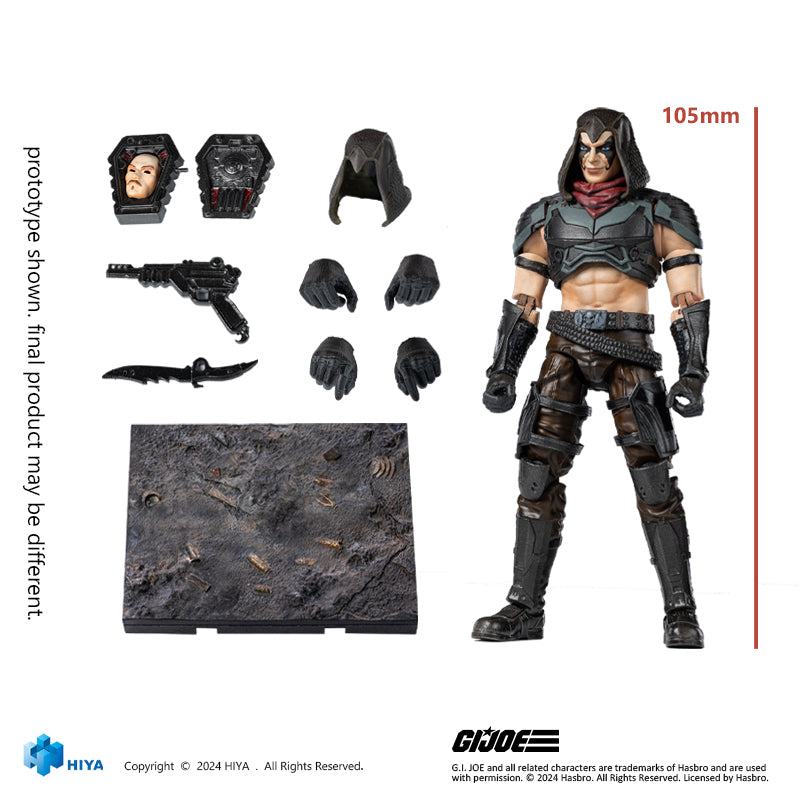 HIYA Exquisite Mini Series 1/18 Scale 4 Inch G.I.Joe Zardan Action Figure