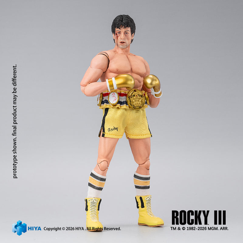 Rocky III フィギュアセット 1992年 HIYA Exquisite Super Series 1/12 Scale 6.3 Inch Rocky III Rocky Boxer