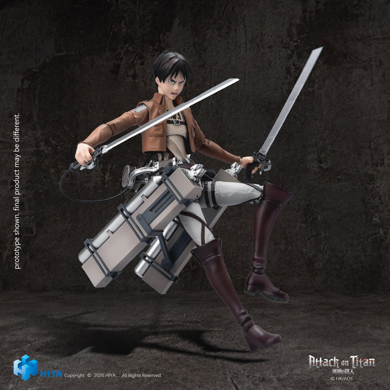 HIYA Exquisite Basic Series  1/12 5.9 Inch Attack on Titan 1-3 Eren Yaeger Action Figure