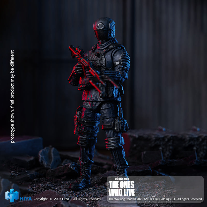 HIYA Exquisite Mini Series 1/18 Scale 4 Inch The Walking Dead  The  Ones Who Lived CRM Soldier Action Figure
