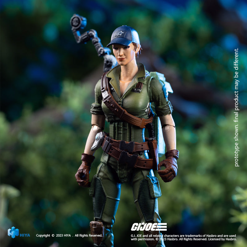 HIYA Exquisite Mini Series 1/18 Scale 4 Inch G.I.Joe Lady Jaye Action Figure