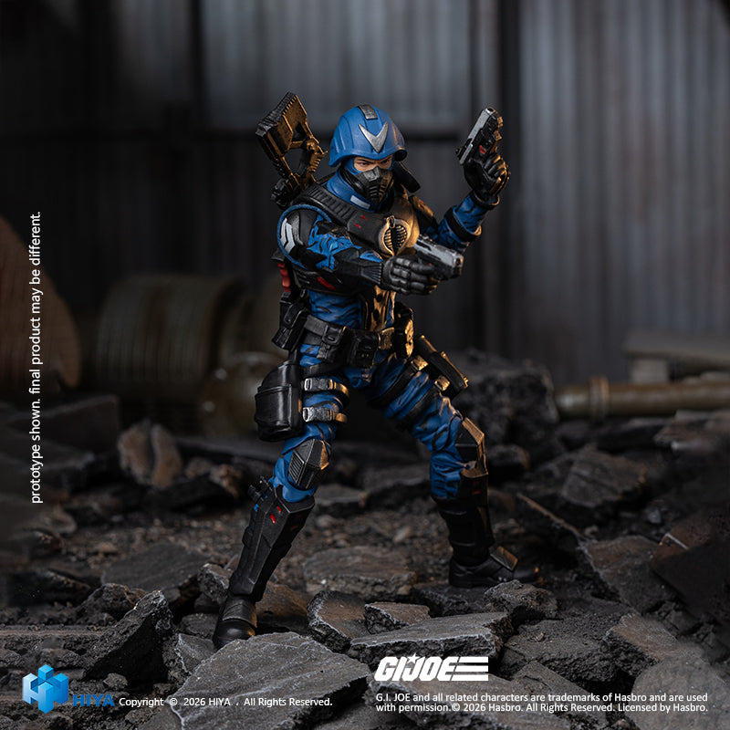 HIYA Exquisite Mini Series 1/18 Scale 4.1 Inch G.I.Joe Cobra Officer Action Figure
