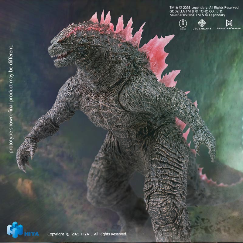 HIYA Exquisite Basic Series  None Scale 7 Inch Godzilla x Kong The New Empire Godzilla Heat Ray Godzilla Evolved Ver. Action Figure