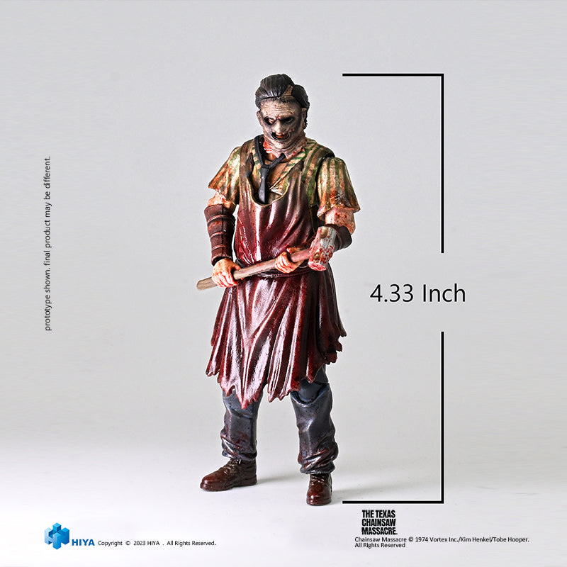 HIYA Exquisite Mini Series 1/18 Scale 4 Inch Texas Chainsaw Massacre 2003 Thomas Hewitt Slaughter Ver. Action Figure