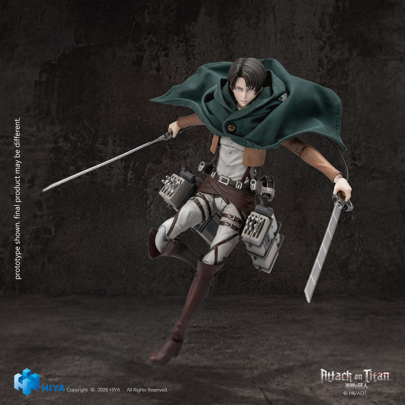 HIYA Exquisite Basic Series  1/12 5.7 Inch Attack on Titan 1-3 Levi Ackerman Action Figure