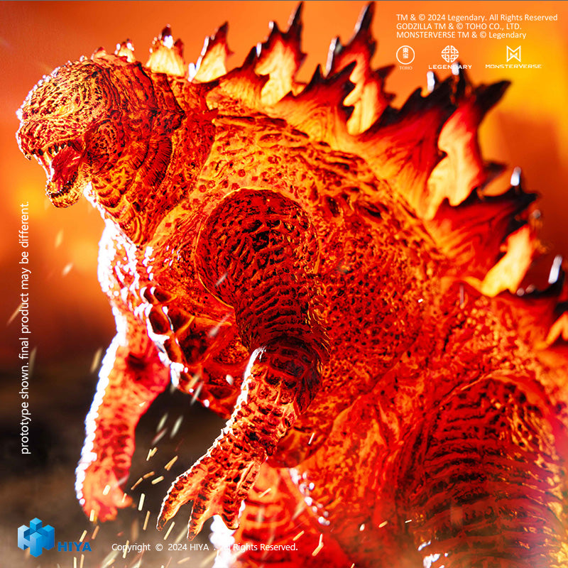 godzilla king of the monsters burning godzilla HIYA Exquisite Basic Series None Scale 7 Inch Godzilla King of the Mon