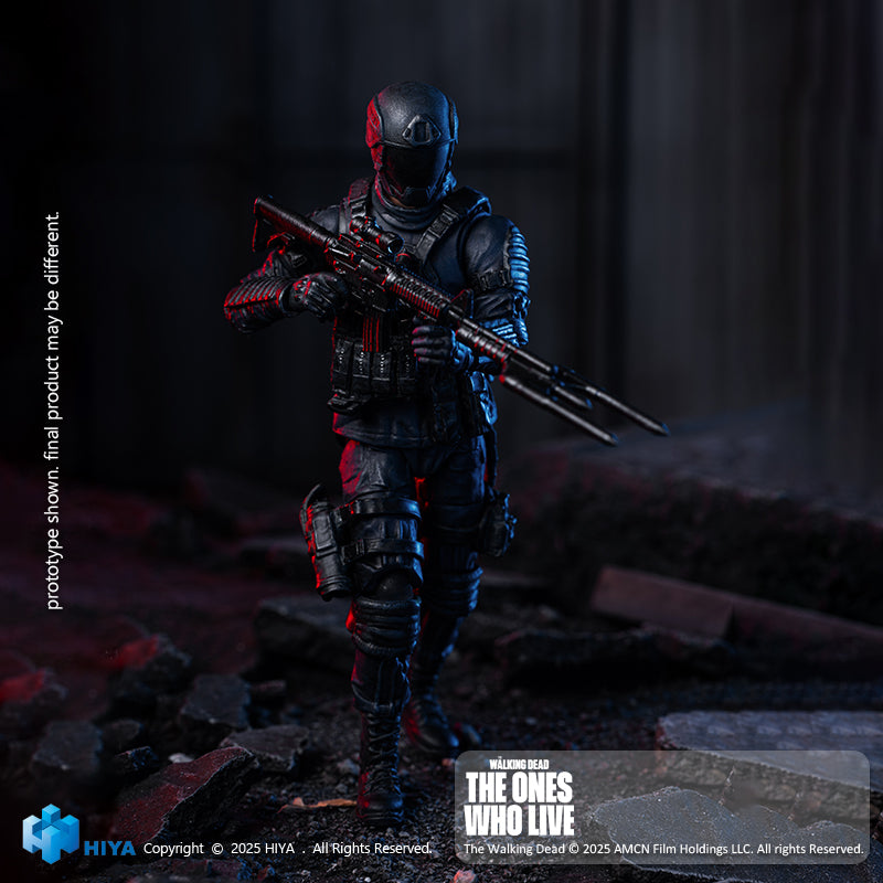 HIYA Exquisite Mini Series 1/18 Scale 4 Inch The Walking Dead  The  Ones Who Lived CRM Soldier Action Figure
