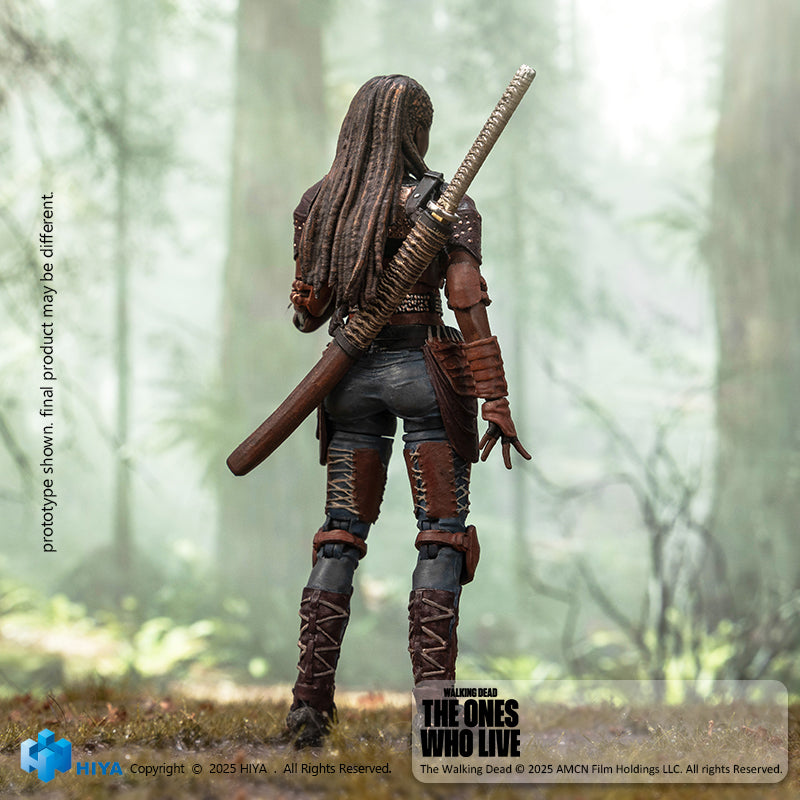 HIYA Exquisite Mini Series 1/18 Scale 4 Inch The Walking Dead The Ones Who Lived Michonne Action Figure