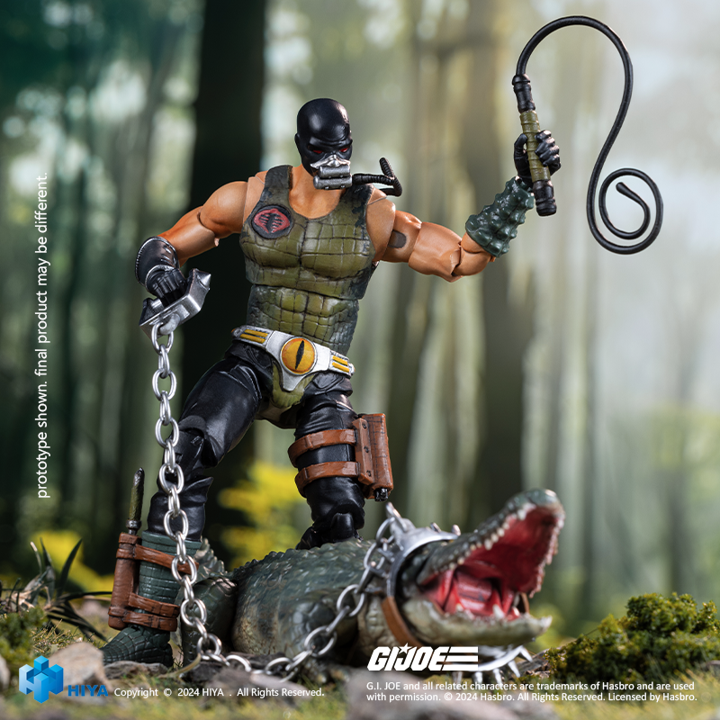 HIYA Exquisite Mini Series 1/18 Scale 4 Inch G.I.Joe Croc Master＆Fiona Action Figure