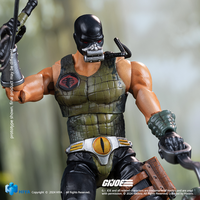 HIYA Exquisite Mini Series 1/18 Scale 4 Inch G.I.Joe Croc Master＆Fiona Action Figure