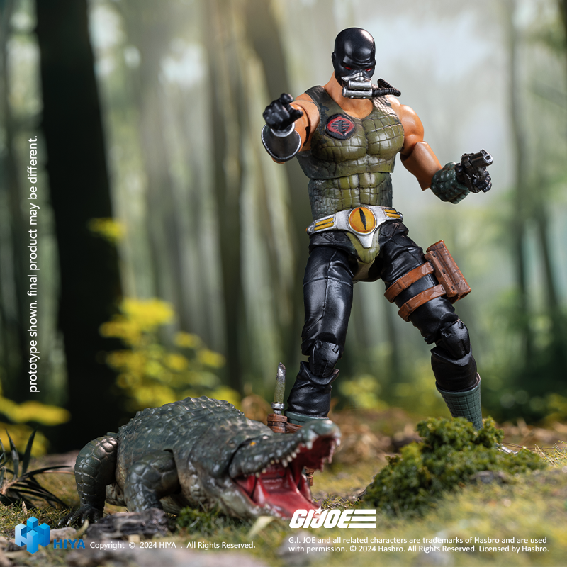 HIYA Exquisite Mini Series 1/18 Scale 4 Inch G.I.Joe Croc Master＆Fiona Action Figure