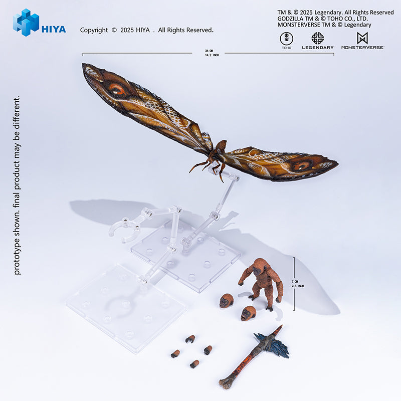 godzilla king of the monsters toys mothra HIYA Exquisite Basic Series None Scale 14 Inch Godzilla x Kong The New