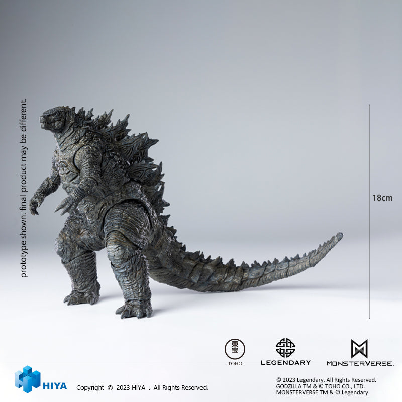 HIYA Exquisite Basic Series None Scale 7 Inch GODZILLA VS KONG Godzilla Action Figure  (Updated Version)