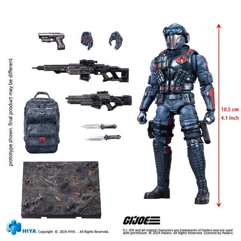 HIYA TOYS - Exquisite Mini Series 1/18 - G.I.Joe - Cobra Commander HIYA TOYS - Exquisite Mini Series 1/18 - G.I.Joe - Cobra Commander