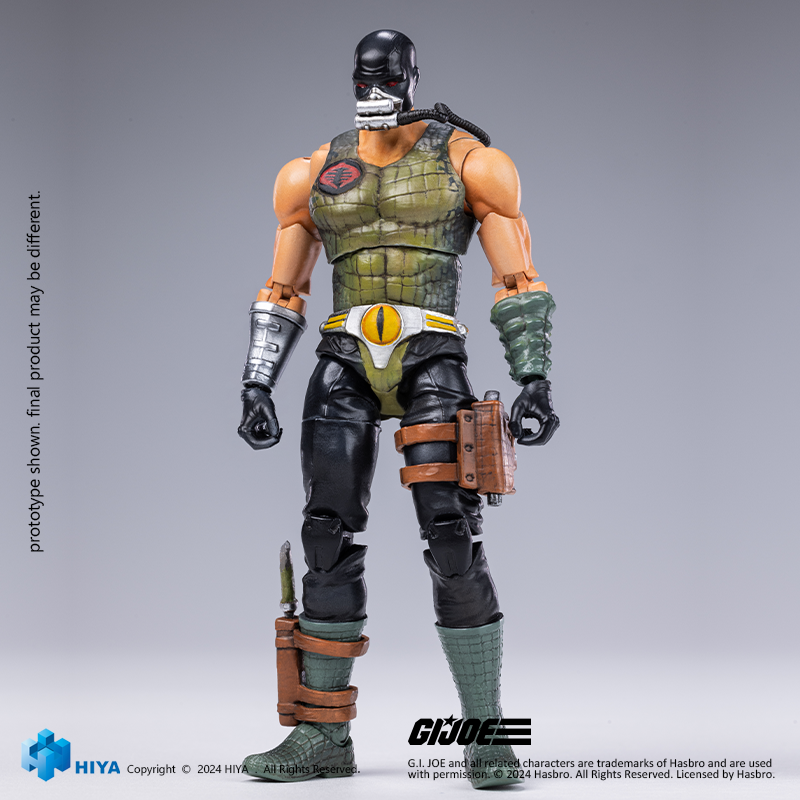 HIYA Exquisite Mini Series 1/18 Scale 4 Inch G.I.Joe Croc
