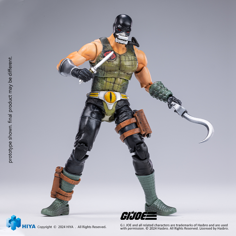 HIYA Exquisite Mini Series 1/18 Scale 4 Inch G.I.Joe Croc Master＆Fiona Action Figure