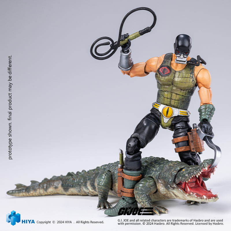 HIYA Exquisite Mini Series 1/18 Scale 4 Inch G.I.Joe Croc HIYA Exquisite Mini Series 1/18 Scale 4 Inch G.I.Joe Croc