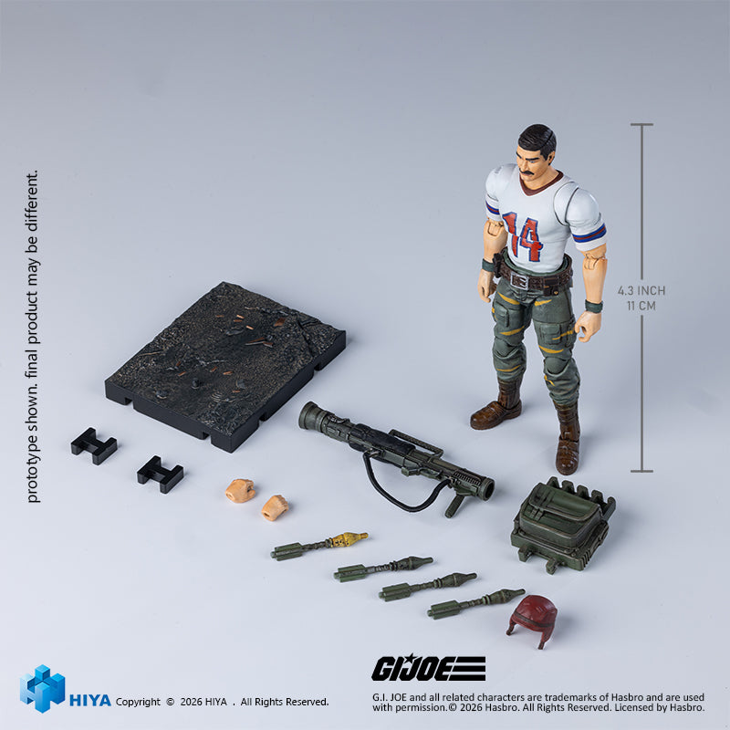 HIYA Exquisite Mini Series 1/18 Scale 4.3 Inch G.I.Joe BAZOOKA Tiger F