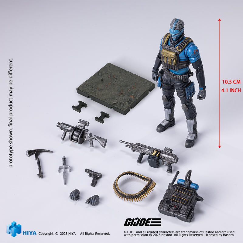 HIYA Exquisite Mini Series 1/18 Scale 4.1 Inch G.I.Joe Range Viper Action Figure