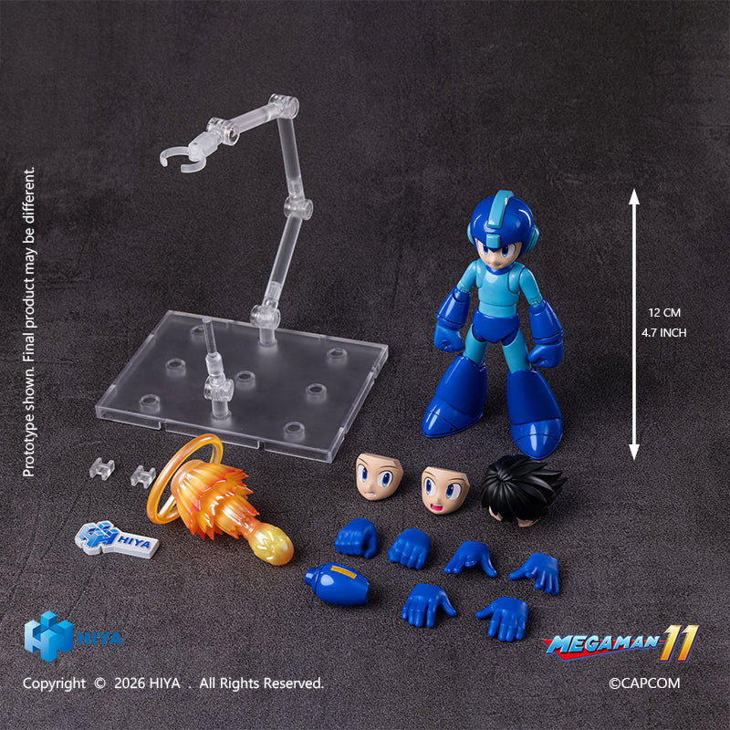 HIYA Exquisite Basic Series  None Scale 4.7 Inch Mega Man Original Series Mega Man Action Figure