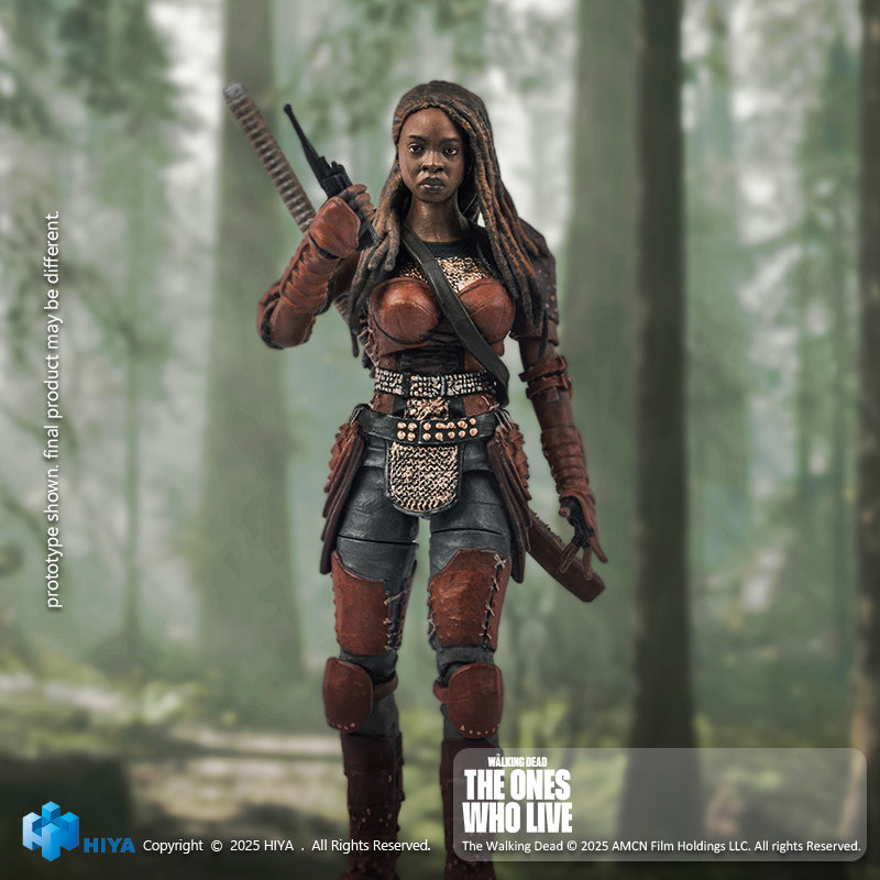 HIYA Exquisite Mini Series 1/18 Scale 4 Inch The Walking Dead The Ones Who Lived Michonne Action Figure