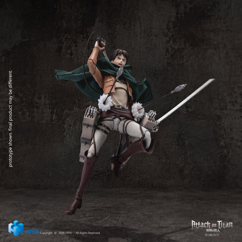 HIYA Exquisite Basic Series  1/12 5.9 Inch Attack on Titan 1-3 Eren Yaeger Action Figure