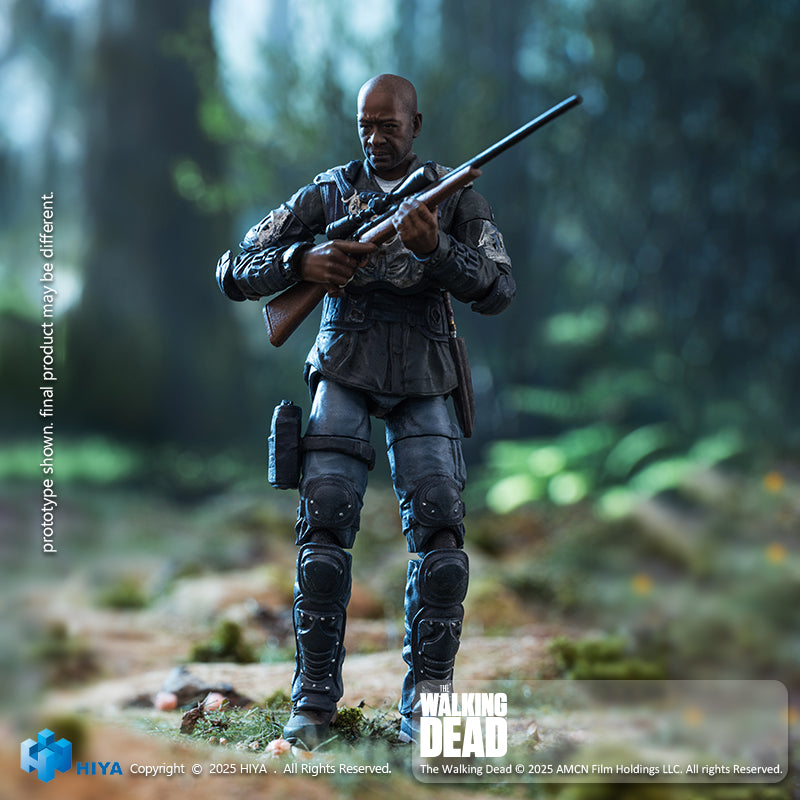 HIYA Exquisite Mini Series 1/18 Scale 4 Inch The Walking Dead Morgan Action Figure