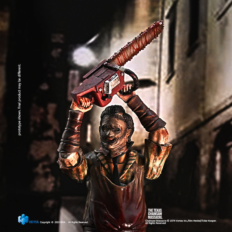 HIYA Exquisite Mini Series 1/18 Scale 4 Inch Texas Chainsaw Massacre 2003 Thomas Hewitt Slaughter Ver. Action Figure