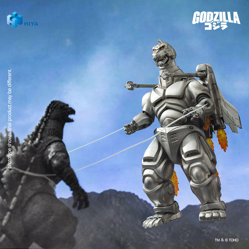HIYA Exquisite Basic Series  None Scale 8.3 Inch Godzilla vs. Mechagodzilla 1993 Super Mechagodzilla Action Figure