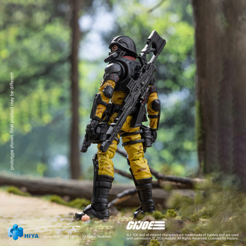 HIYA Exquisite Mini Series 1/18 Scale 4.1 Inch G.I.Joe Cobra Officers Python Patrol Version Action Figure