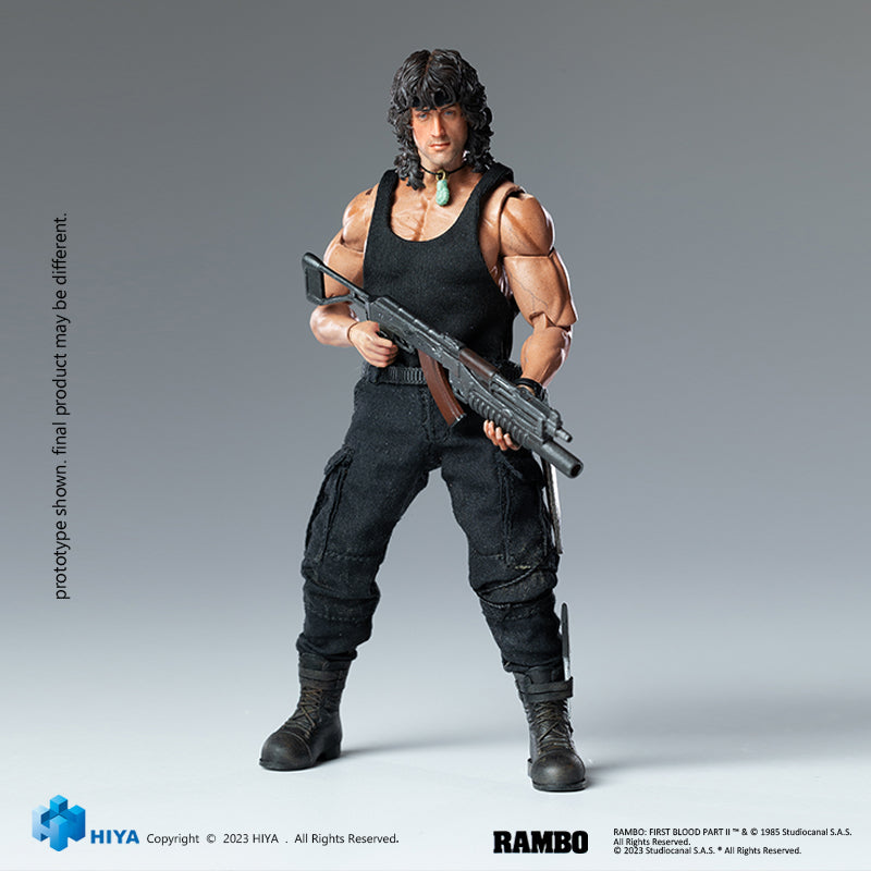 HIYA Exquisite Super Series 1/12 Scale 6 Inch Rambo III  Rambo Action Figure