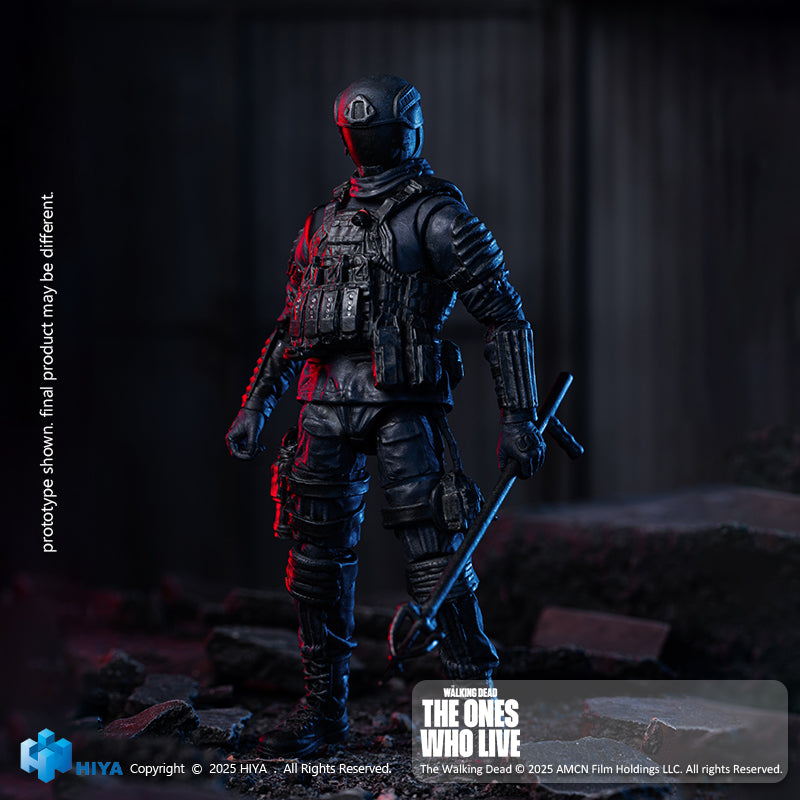 HIYA Exquisite Mini Series 1/18 Scale 4 Inch The Walking Dead  The  Ones Who Lived CRM Soldier Action Figure